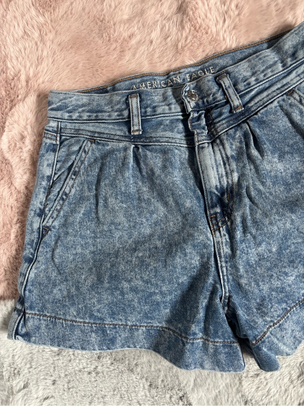 American eagle outfitters high waisted denim shorts